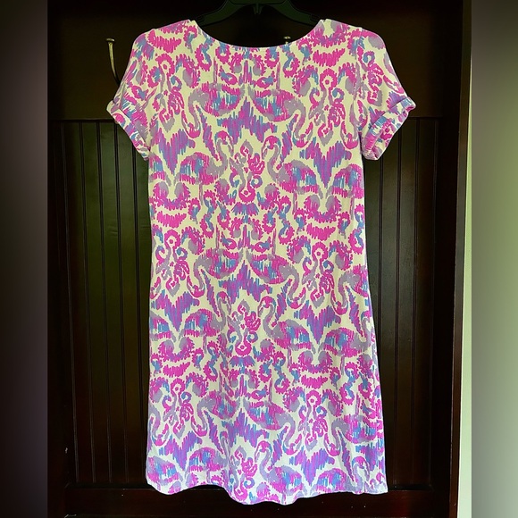LILLY PULITZER Upf 50+ Tammy Dress Amethyst Beach Bathers French Terry | Size M - Picture 10 of 12